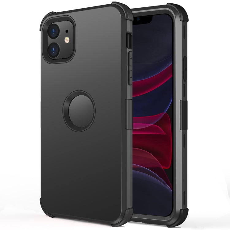 For iPhone 11 3 in 1 All-inclusive Shockproof Airbag Silicone + PC Case