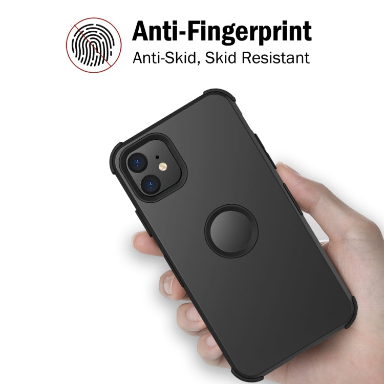 For iPhone 11 3 in 1 All-inclusive Shockproof Airbag Silicone + PC Case