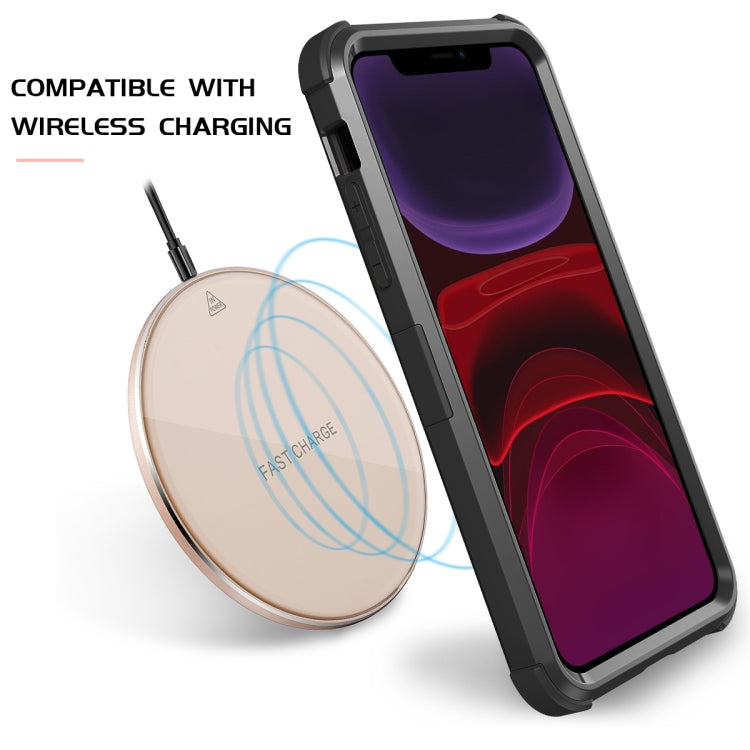 For iPhone 11 3 in 1 All-inclusive Shockproof Airbag Silicone + PC Case