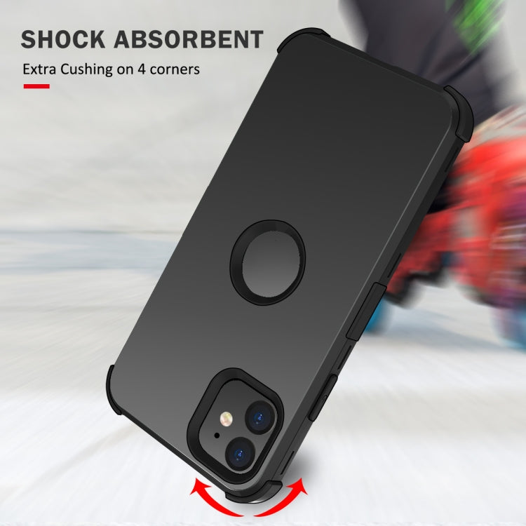For iPhone 11 3 in 1 All-inclusive Shockproof Airbag Silicone + PC Case