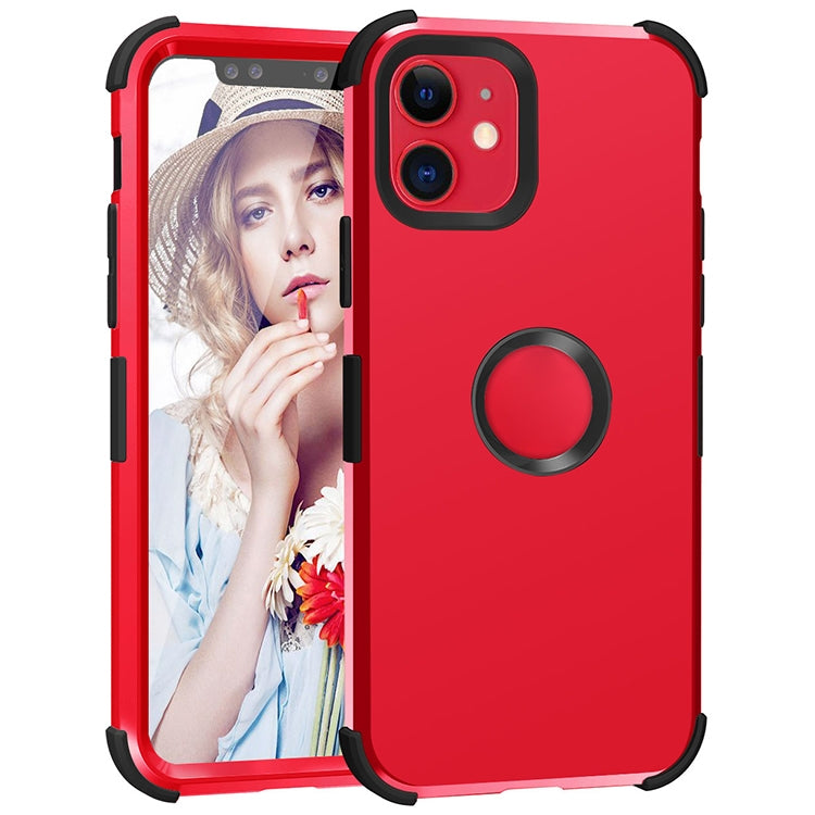 For iPhone 11 3 in 1 All-inclusive Shockproof Airbag Silicone + PC Case