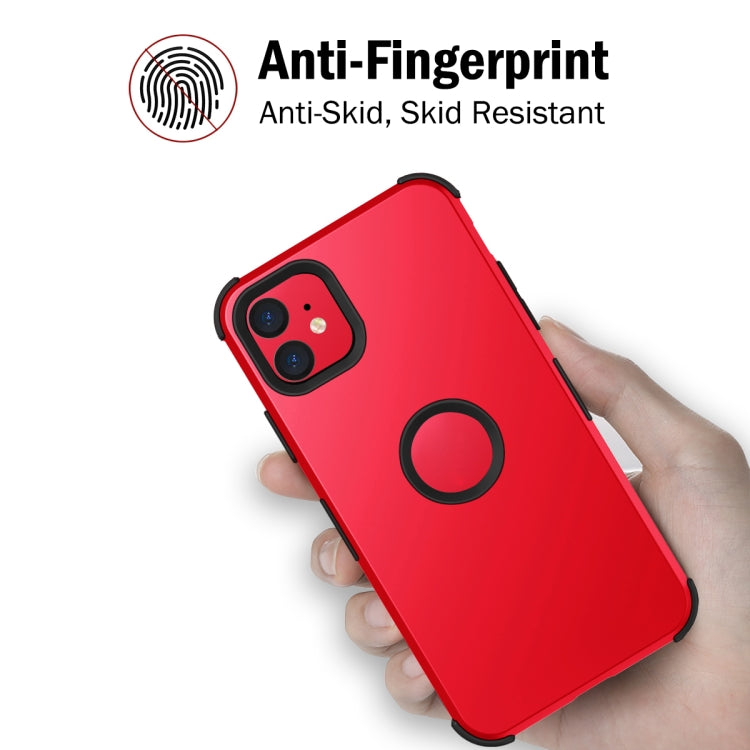 For iPhone 11 3 in 1 All-inclusive Shockproof Airbag Silicone + PC Case