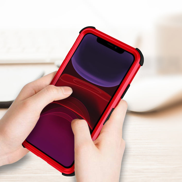For iPhone 11 3 in 1 All-inclusive Shockproof Airbag Silicone + PC Case