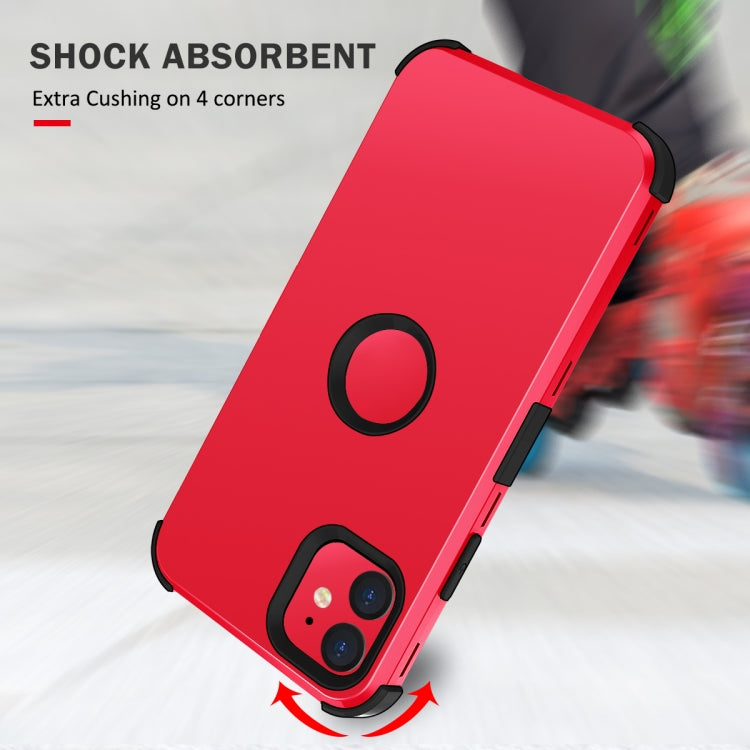 For iPhone 11 3 in 1 All-inclusive Shockproof Airbag Silicone + PC Case