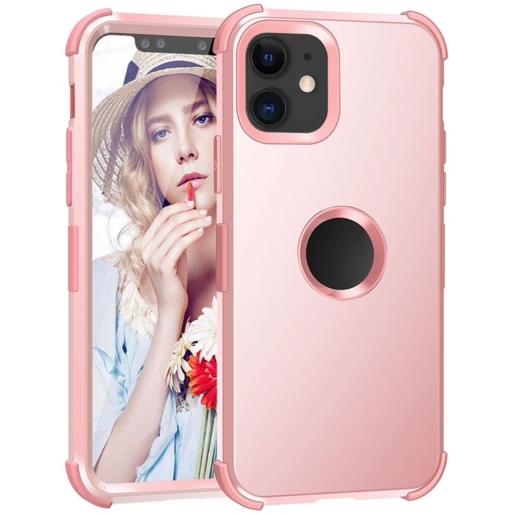 For iPhone 11 3 in 1 All-inclusive Shockproof Airbag Silicone + PC Case