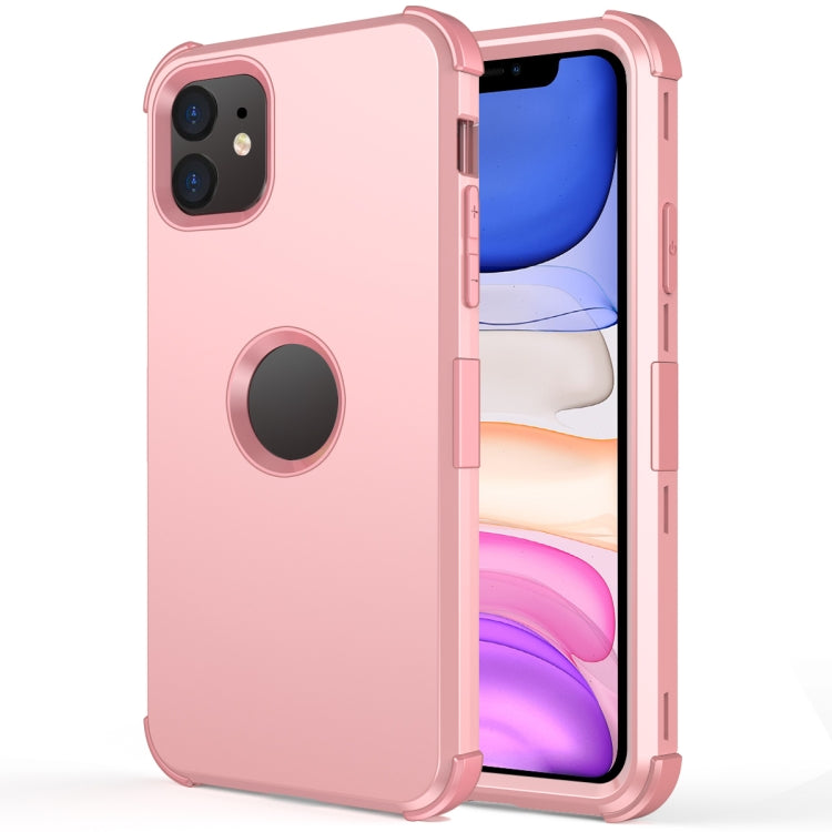 For iPhone 11 3 in 1 All-inclusive Shockproof Airbag Silicone + PC Case
