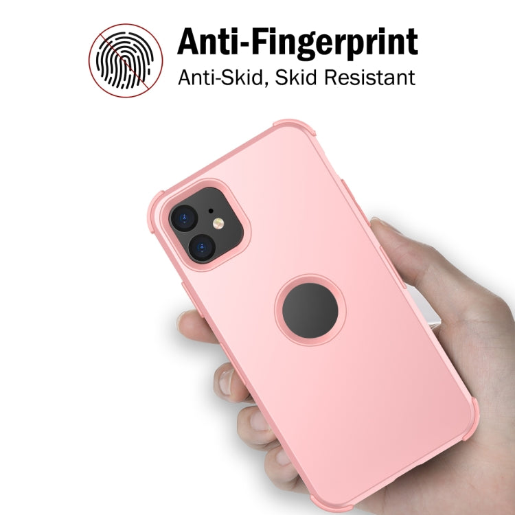 For iPhone 11 3 in 1 All-inclusive Shockproof Airbag Silicone + PC Case