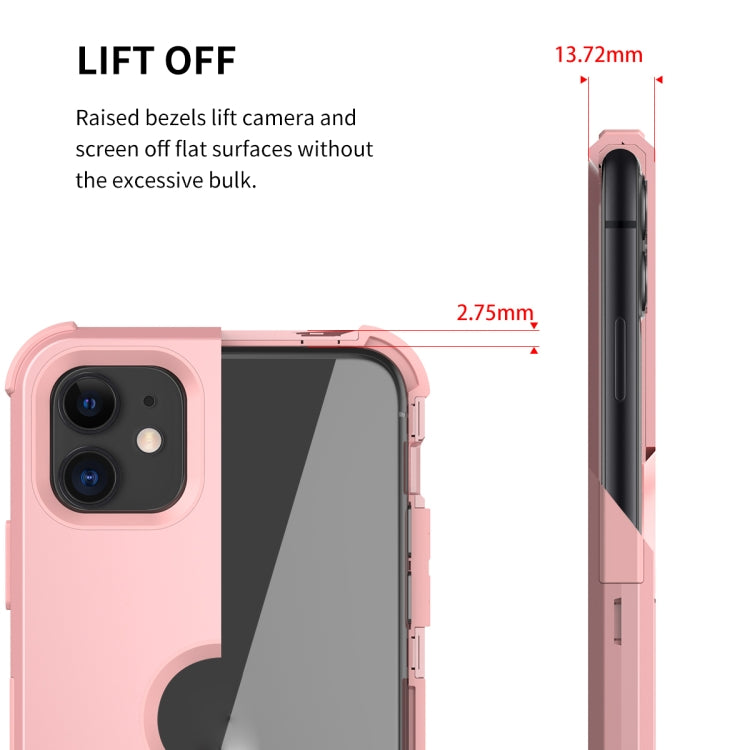 For iPhone 11 3 in 1 All-inclusive Shockproof Airbag Silicone + PC Case