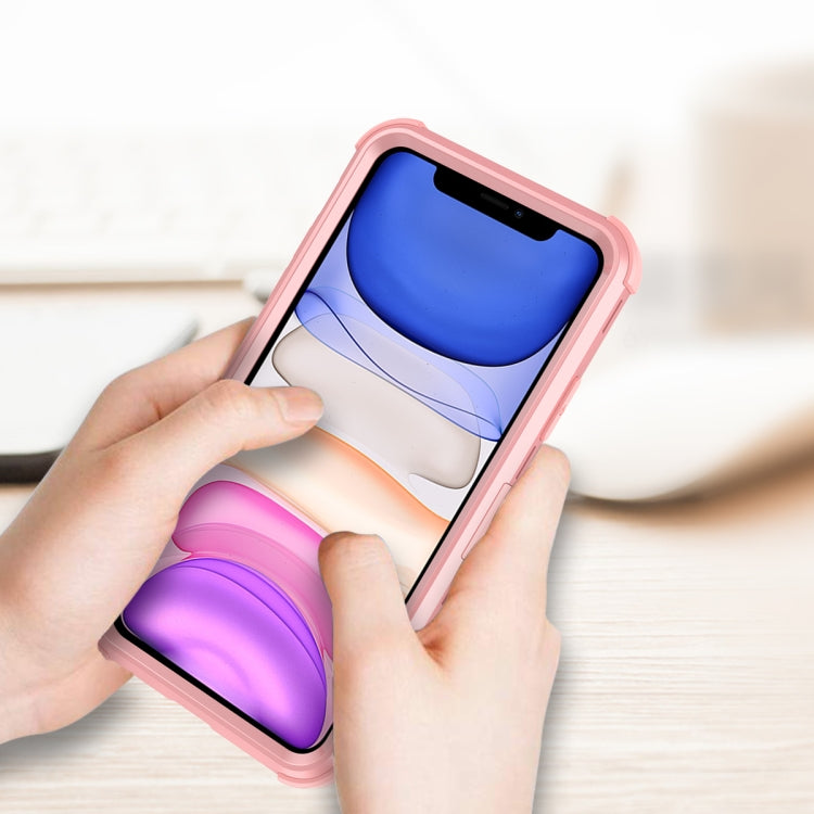 For iPhone 11 3 in 1 All-inclusive Shockproof Airbag Silicone + PC Case