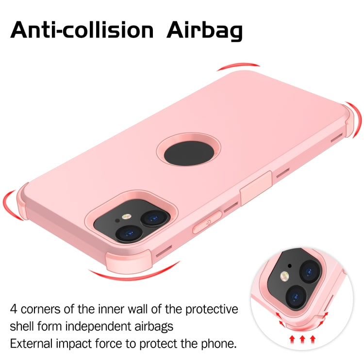 For iPhone 11 3 in 1 All-inclusive Shockproof Airbag Silicone + PC Case