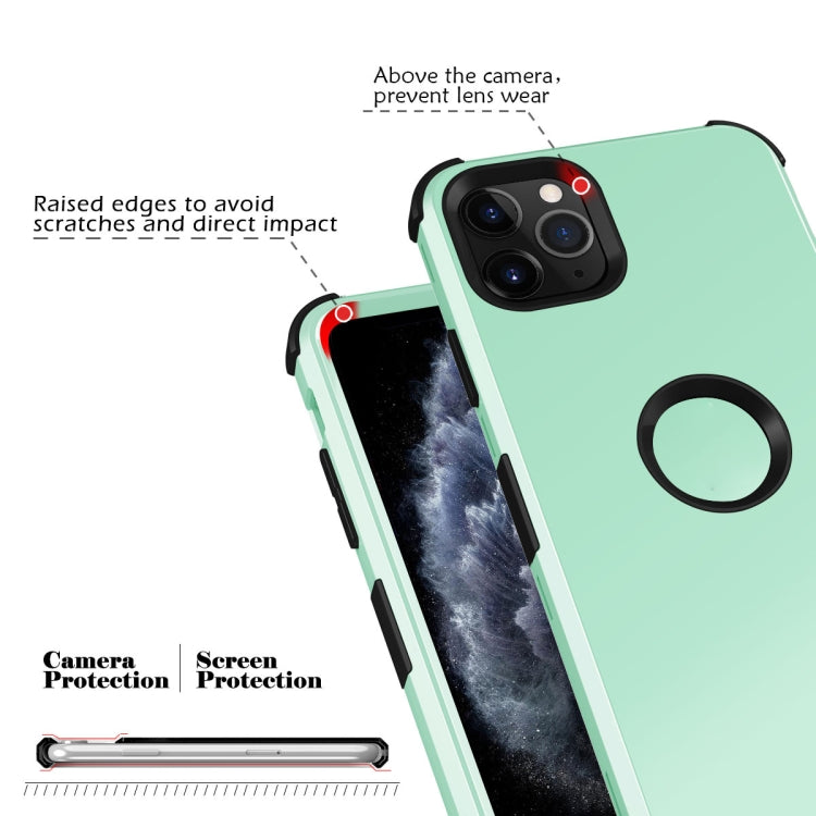 For iPhone 11 Pro Max 3 in 1 All-inclusive Shockproof Airbag Silicone + PC Case