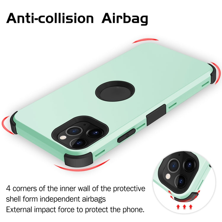 For iPhone 11 Pro Max 3 in 1 All-inclusive Shockproof Airbag Silicone + PC Case
