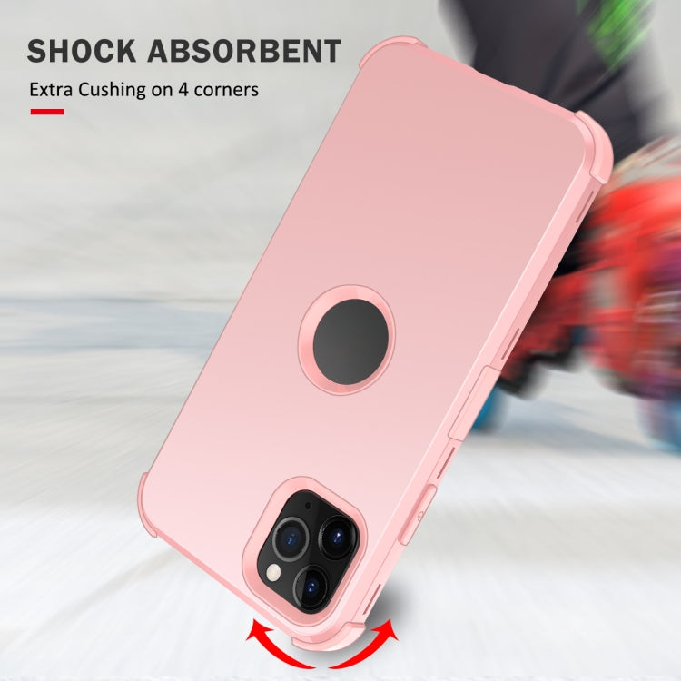 For iPhone 11 Pro Max 3 in 1 All-inclusive Shockproof Airbag Silicone + PC Case