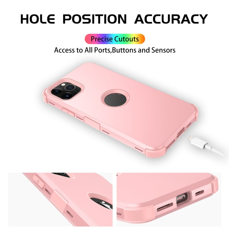 For iPhone 11 Pro Max 3 in 1 All-inclusive Shockproof Airbag Silicone + PC Case