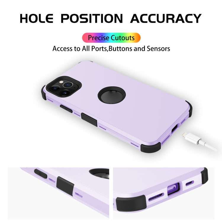 For iPhone 11 Pro Max 3 in 1 All-inclusive Shockproof Airbag Silicone + PC Case
