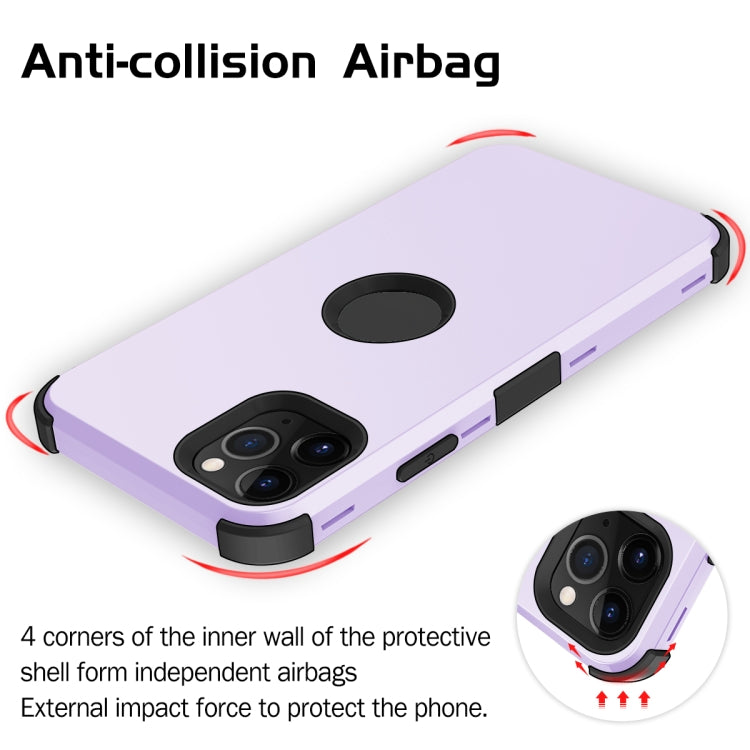 For iPhone 11 Pro Max 3 in 1 All-inclusive Shockproof Airbag Silicone + PC Case