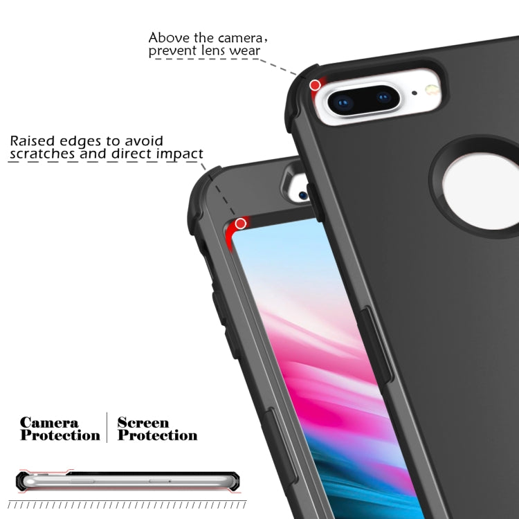For iPhone 6s Plus / 6 Plus 3 in 1 All-inclusive Shockproof Airbag Silicone + PC Case