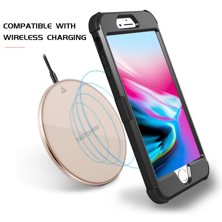 For iPhone 6s Plus / 6 Plus 3 in 1 All-inclusive Shockproof Airbag Silicone + PC Case
