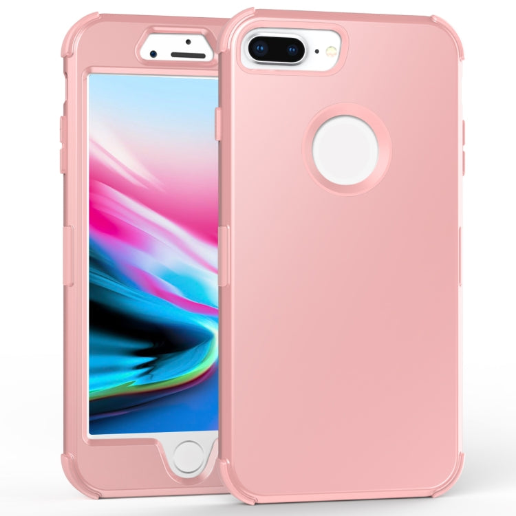 For iPhone 6s Plus / 6 Plus 3 in 1 All-inclusive Shockproof Airbag Silicone + PC Case