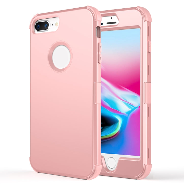 For iPhone 6s Plus / 6 Plus 3 in 1 All-inclusive Shockproof Airbag Silicone + PC Case