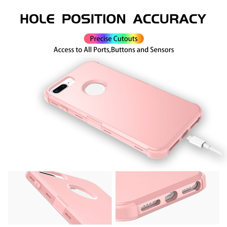 For iPhone 6s Plus / 6 Plus 3 in 1 All-inclusive Shockproof Airbag Silicone + PC Case