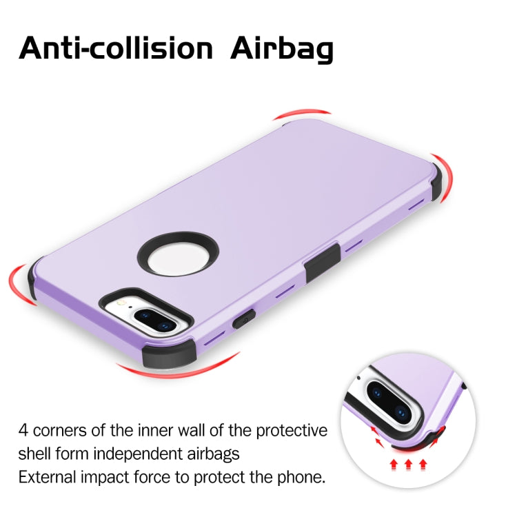 For iPhone 6s Plus / 6 Plus 3 in 1 All-inclusive Shockproof Airbag Silicone + PC Case