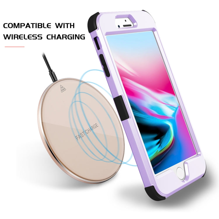 For iPhone 6s Plus / 6 Plus 3 in 1 All-inclusive Shockproof Airbag Silicone + PC Case