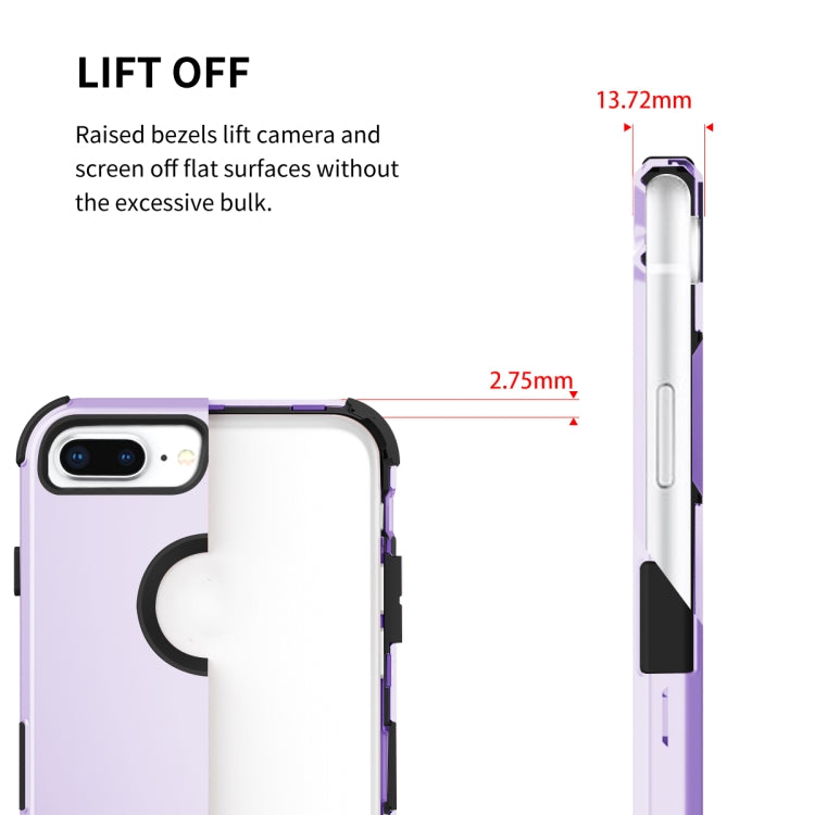 For iPhone 6s Plus / 6 Plus 3 in 1 All-inclusive Shockproof Airbag Silicone + PC Case