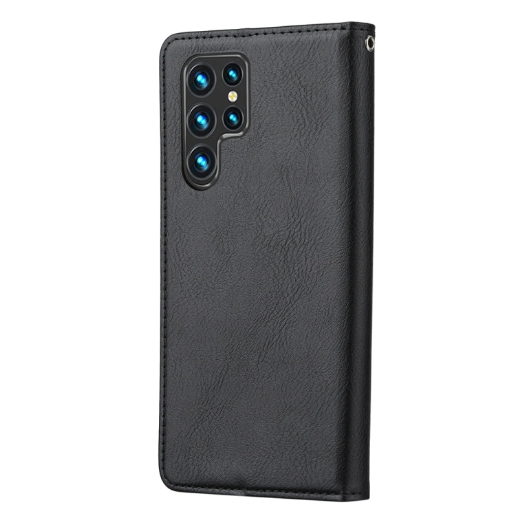 For Samsung Galaxy S25 Ultra 5G Knead Skin Texture Flip Leather Phone Case