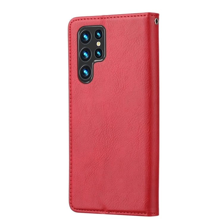 For Samsung Galaxy S25 Ultra 5G Knead Skin Texture Flip Leather Phone Case