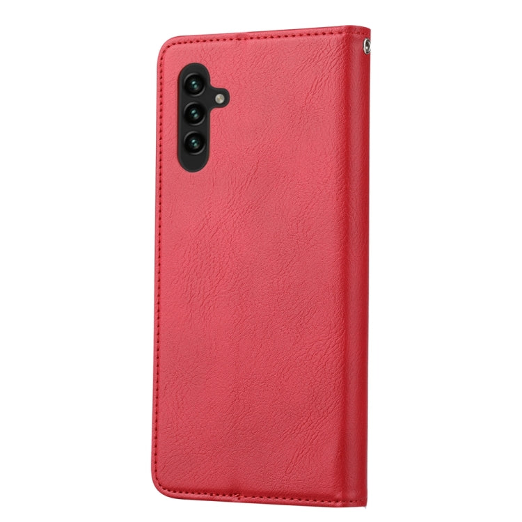 For Samsung Galaxy S25+ 5G Knead Skin Texture Flip Leather Phone Case