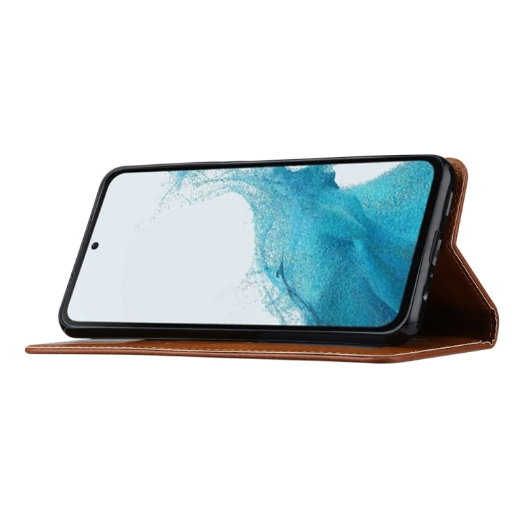For Samsung Galaxy S25+ 5G Knead Skin Texture Flip Leather Phone Case