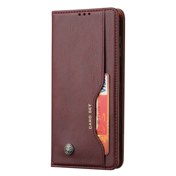 For Samsung Galaxy S25+ 5G Knead Skin Texture Flip Leather Phone Case