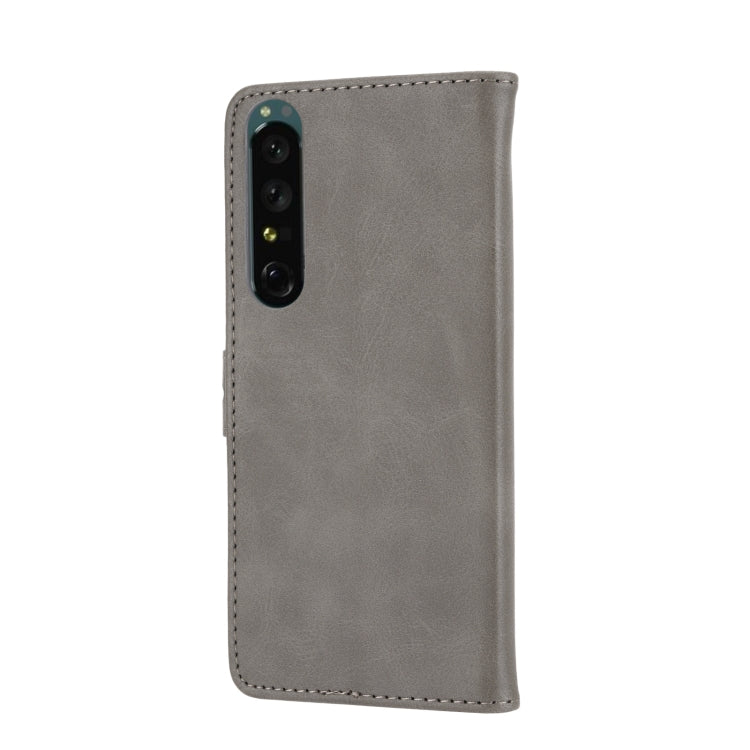 For Sony Xperia 5 VI Embossed Happy Cat Pattern Flip Leather Phone Case