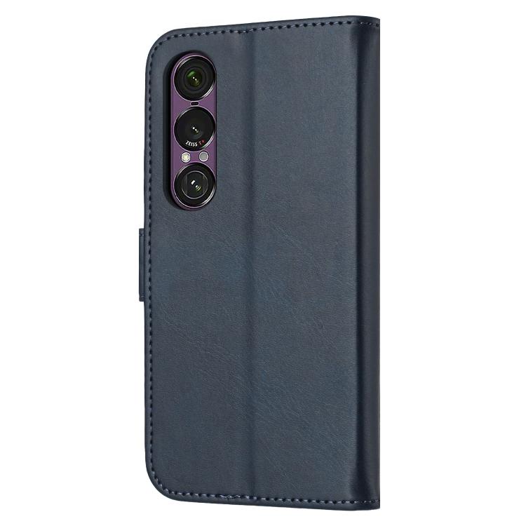 For Sony Xperia 1 VII Embossed Happy Cat Pattern Flip Leather Phone Case