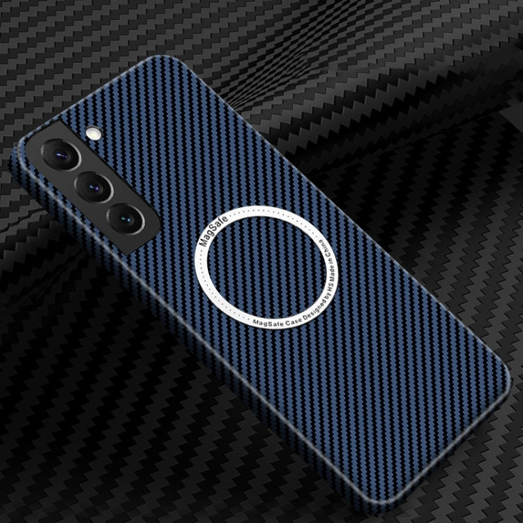 For Samsung Galaxy S25+ 5G Carbon Fiber Texture MagSafe Magnetic Phone Case