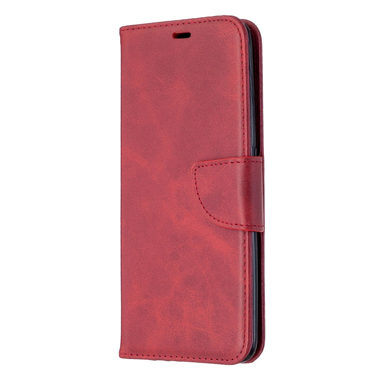 For Oppo A5 (2020) / A9 (2020) Retro Lambskin Texture Pure Color Horizontal Flip PU Leather Case with Holder & Card Slots & Wallet & Lanyard