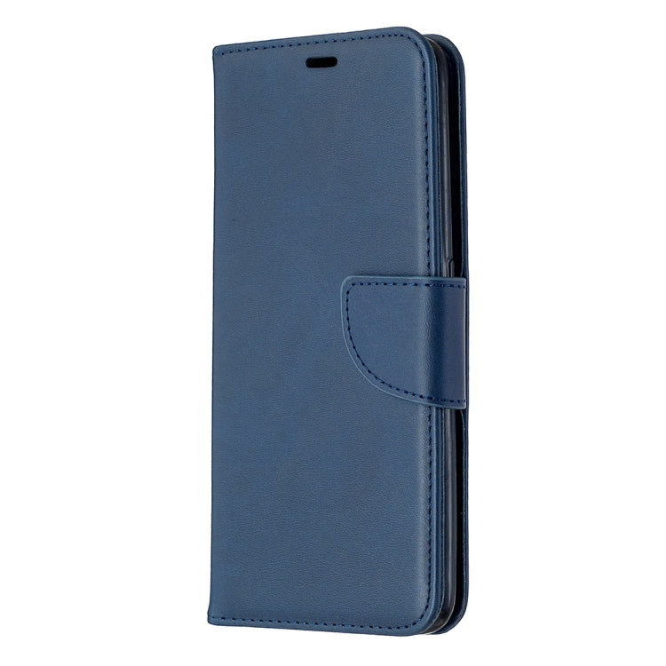 For Oppo A5 (2020) / A9 (2020) Retro Lambskin Texture Pure Color Horizontal Flip PU Leather Case with Holder & Card Slots & Wallet & Lanyard