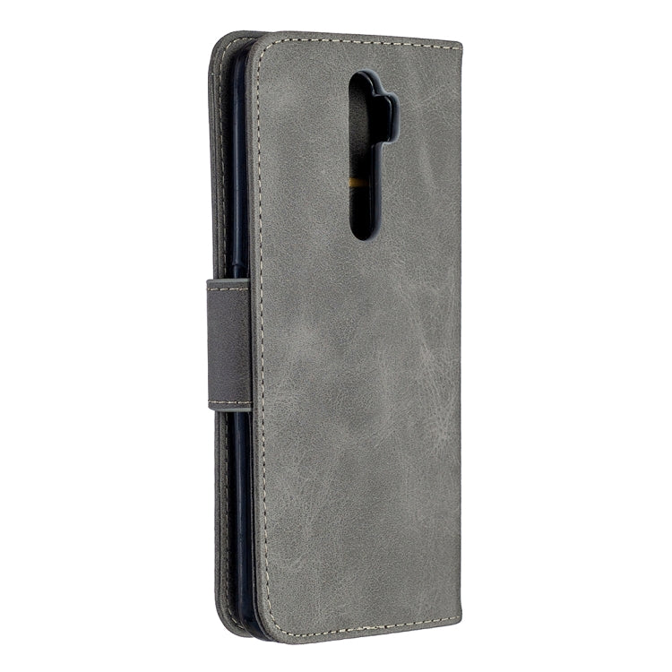 For Oppo A5 (2020) / A9 (2020) Retro Lambskin Texture Pure Color Horizontal Flip PU Leather Case with Holder & Card Slots & Wallet & Lanyard