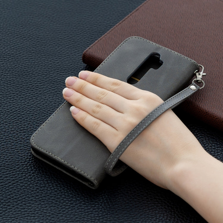 For Oppo A5 (2020) / A9 (2020) Retro Lambskin Texture Pure Color Horizontal Flip PU Leather Case with Holder & Card Slots & Wallet & Lanyard