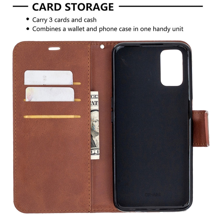 For Oppo A72 / A52 / A92 Retro Lambskin Texture Pure Color Horizontal Flip PU Leather Case with Holder & Card Slots & Wallet & Lanyard