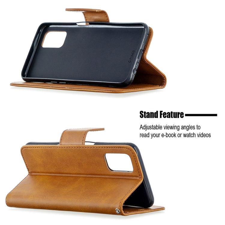 For Oppo A72 / A52 / A92 Retro Lambskin Texture Pure Color Horizontal Flip PU Leather Case with Holder & Card Slots & Wallet & Lanyard