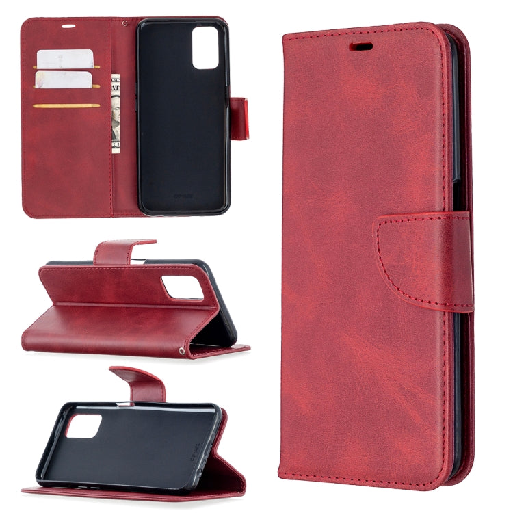 For Oppo A72 / A52 / A92 Retro Lambskin Texture Pure Color Horizontal Flip PU Leather Case with Holder & Card Slots & Wallet & Lanyard