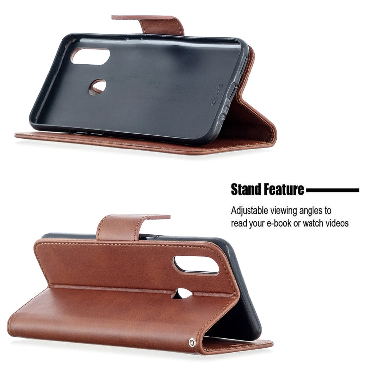 For Oppo A31 (2020) / A81 Retro Lambskin Texture Pure Color Horizontal Flip PU Leather Case with Holder & Card Slots & Wallet & Lanyard