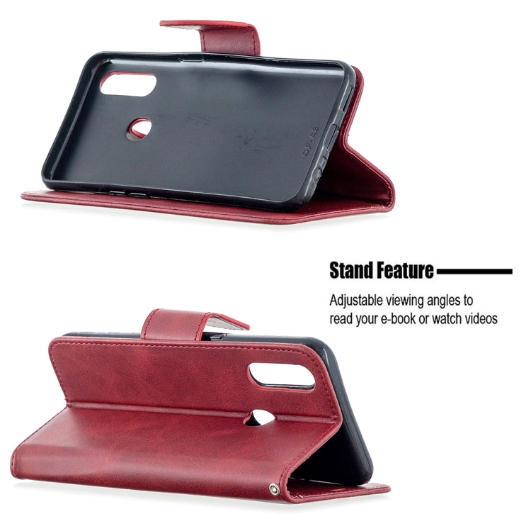 For Oppo A31 (2020) / A81 Retro Lambskin Texture Pure Color Horizontal Flip PU Leather Case with Holder & Card Slots & Wallet & Lanyard