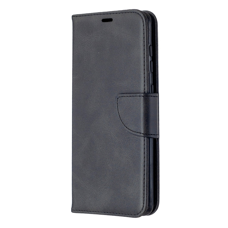 For Samsung Galaxy A21s Retro Lambskin Texture Pure Color Horizontal Flip PU Leather Case with Holder & Card Slots & Wallet & Lanyard