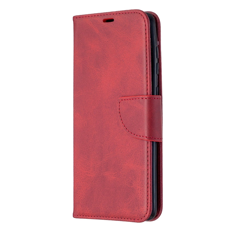 For Samsung Galaxy A21s Retro Lambskin Texture Pure Color Horizontal Flip PU Leather Case with Holder & Card Slots & Wallet & Lanyard