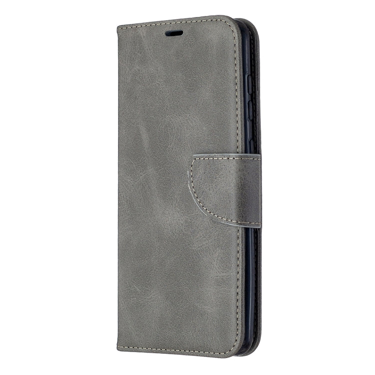 For Samsung Galaxy A21s Retro Lambskin Texture Pure Color Horizontal Flip PU Leather Case with Holder & Card Slots & Wallet & Lanyard