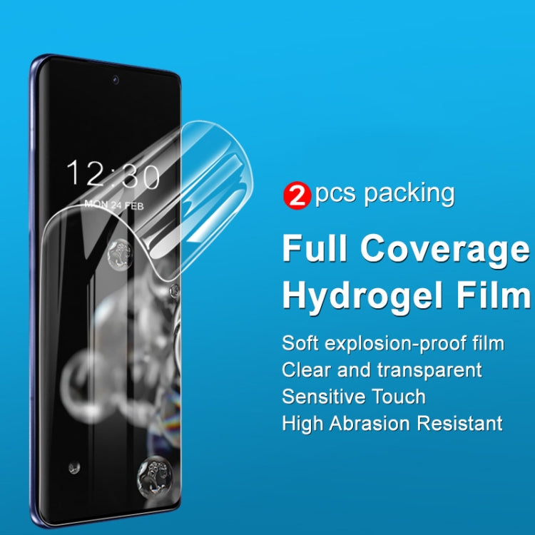 For Motorola Edge 50 Pro 5G 2pcs imak Curved Full Screen Hydrogel Film Protector
