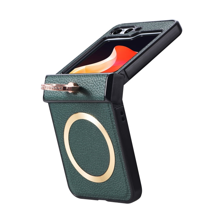 For Samsung Galaxy Z Flip6 / Flip7 FE MagSafe Ring Holder Three-stage Folding Phone Case